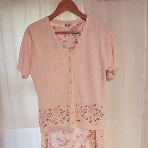 R&K Original 2PC sweater/dress Vintage Sz.10  Pale
